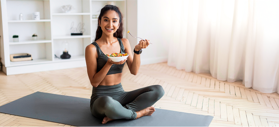 Gentle Yoga for Post-Meal Gut Comfort: Poses to Relieve Discomfort blog feature image